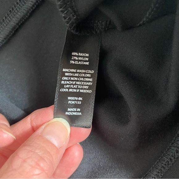 Betabrand Black Straight Leg Dress Pants Work Office Size Medium - Picture 5 of 6